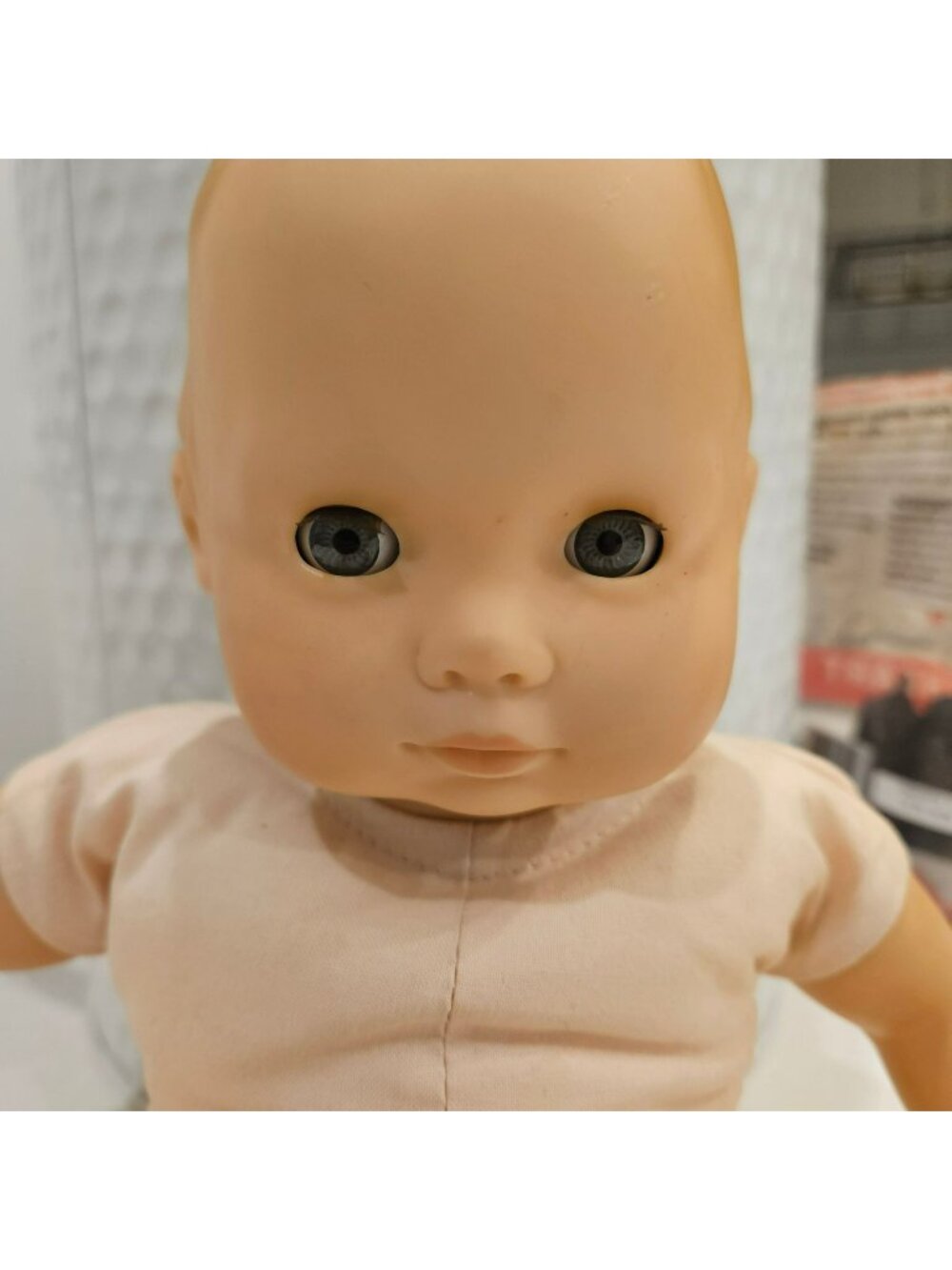 American Girl Bitty Baby Doll Cloth Body Blue Eyes Blonde Hair #14